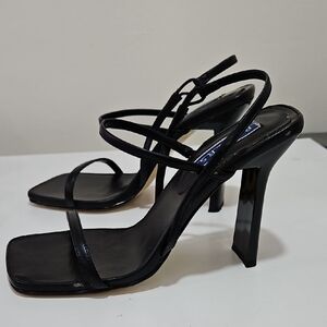 Bakers Nakita Black Strappy Heels